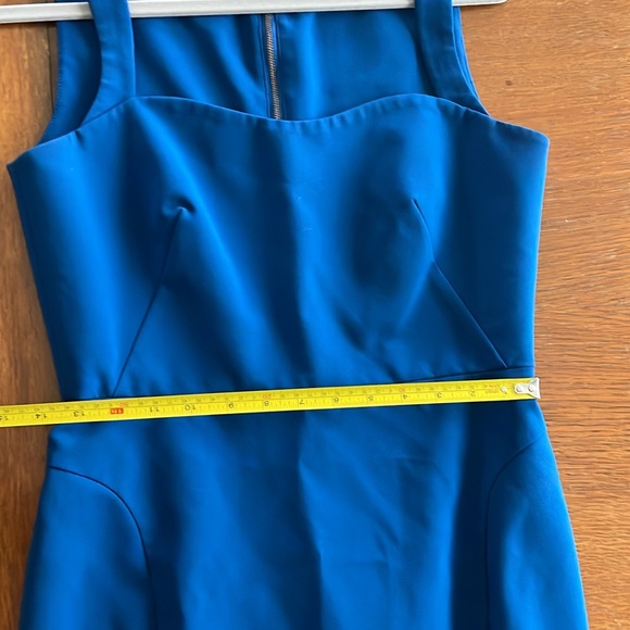 Jill Jill Stuart Blue Sleeveless Sheath Midi Dress with Thigh Slit - Picture 7 of 10